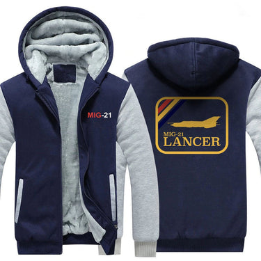 M I G 21 DESIGNED ZIPPER SWEATER THE AV8R